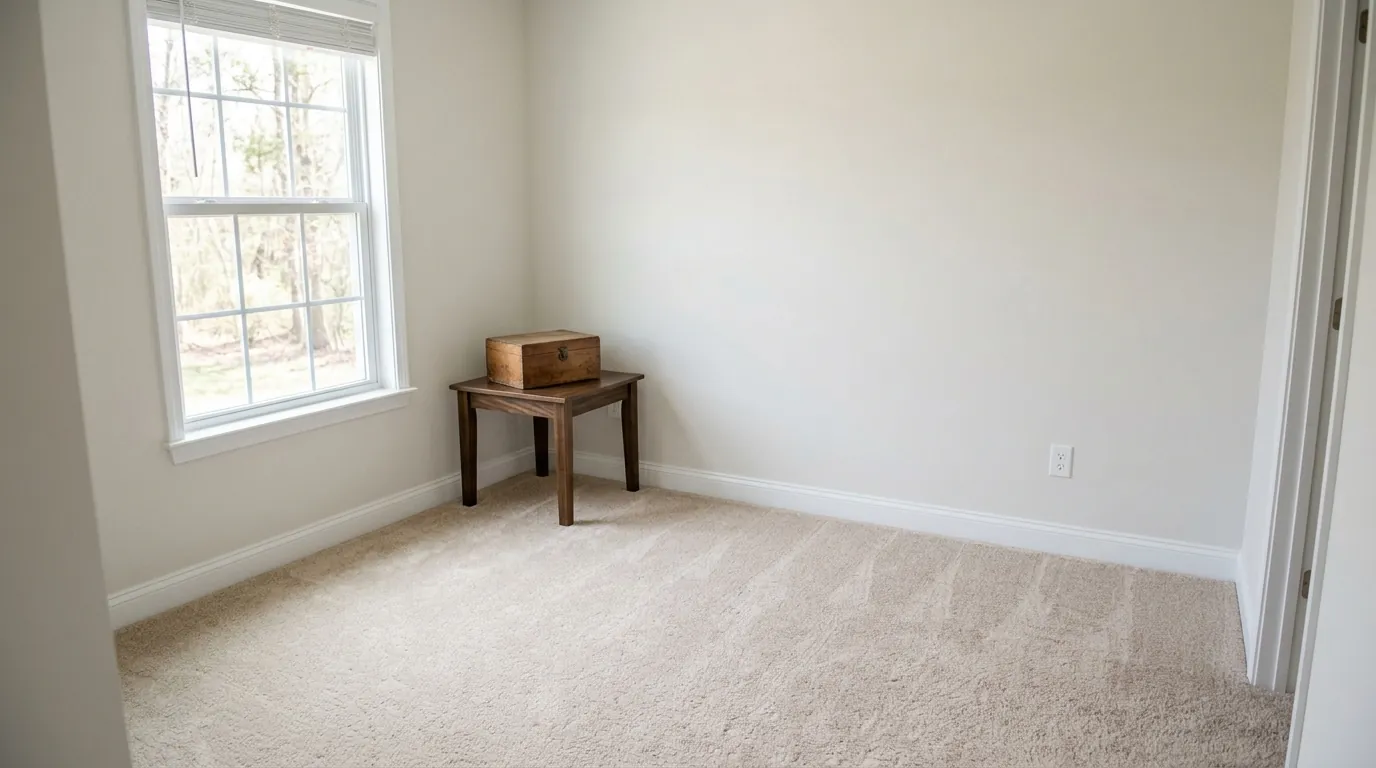 Restored room after biohazard cleanup